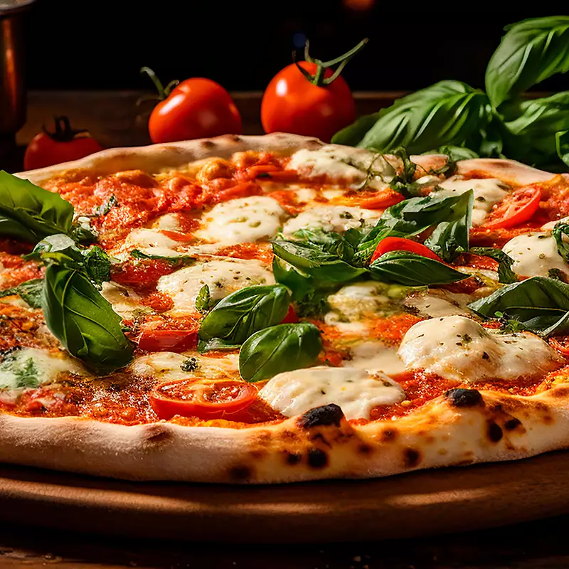 Pizza basilic